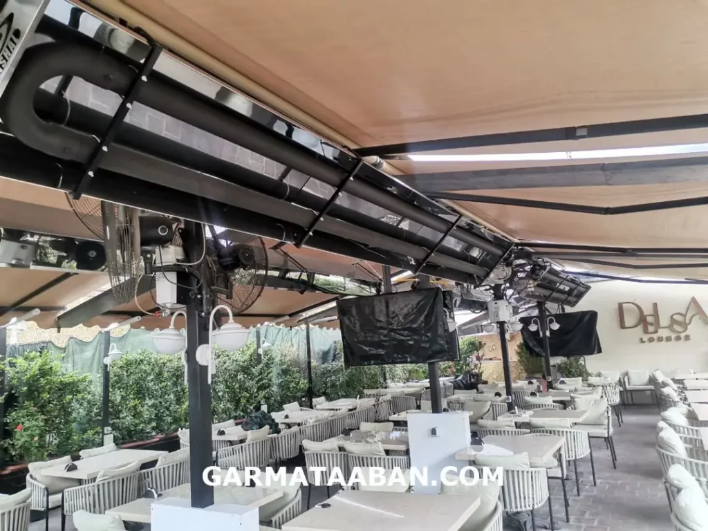 هیتر تابشی رستوران