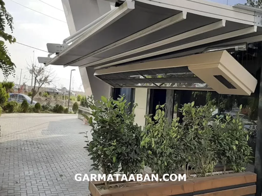 نصب گرماتاب دکوراتیو ورودی مرکز تجاری