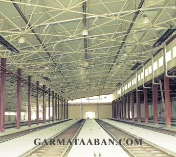 نصب بخاری تابشی سقفی گازی در مترو تبریز