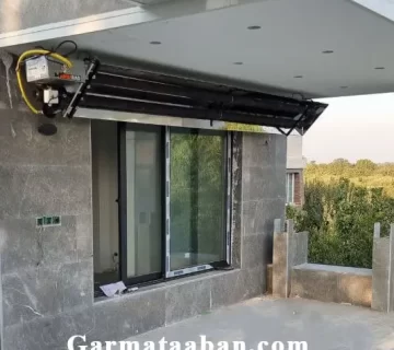 نصب بخاری فضای باز در تراس ویلا