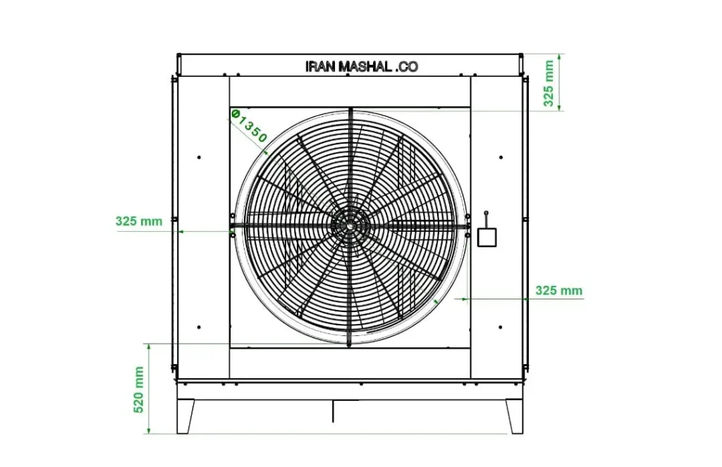 پروانه فن کولر آکسیال